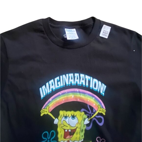 Nickelodeon SpongeBob SquarePants Short Sleeve Youth T-Shirt-Black-M-NWT - Picture 3 of 5